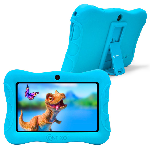 Contixo V9-3-32 7 Inch Kids Tablet, 2GB RAM 32 GB ROM, Android 10 Tablet, Educational Tablets for Kids (Blue)