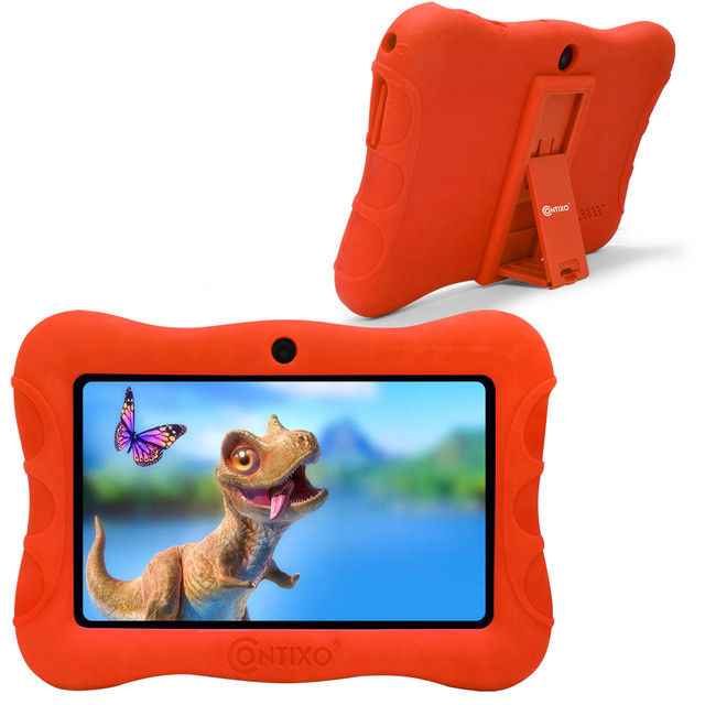 Contixo V9-3-32 7 Inch Kids Tablet, 2GB RAM 32 GB ROM, Android 10 Tablet, Educational Tablets for Kids (Red)