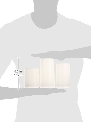 Inglow Flameless Round Outdoor Candles With Timer White Set Of 3 Inglow Flameless Round Outdoor Candles, Inglow Outdoor Flameless Candles With Timer
