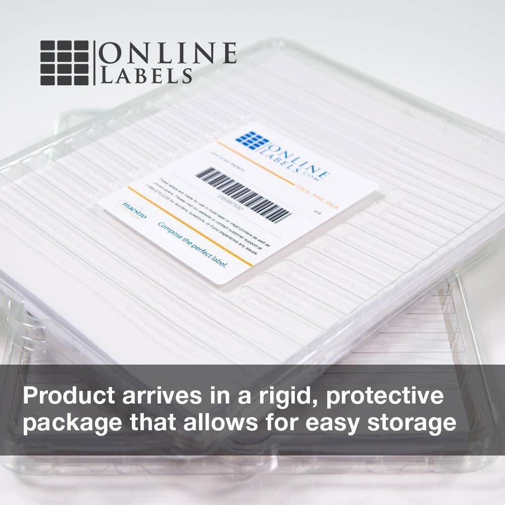 Online Labels Ol177wx Sticker Paper 100 S White Matte 8 5 X 11 Sticker Paper 100 S White Matte