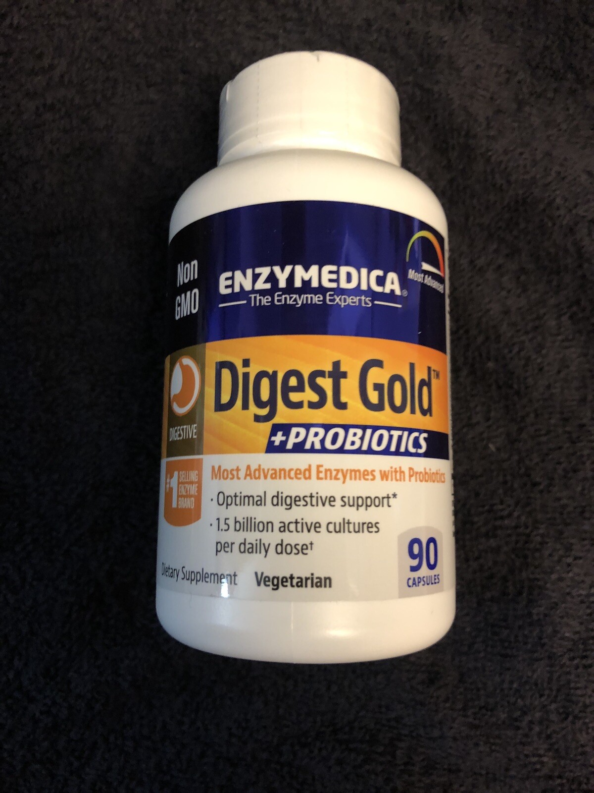 Digest Gold W Probiotics By Enzymedica 90 Capsules Digestive Health