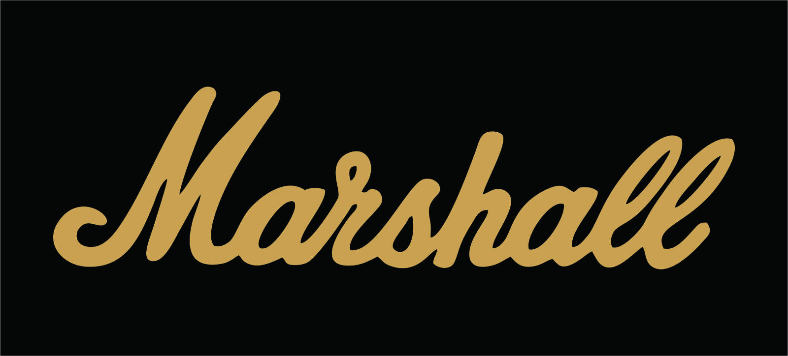 Oracal Marshall Amp Amplifier Logo Vinyl Decal Die Cut Sticker