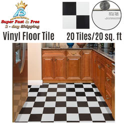 Black Marble Vinyl Floor Tiles