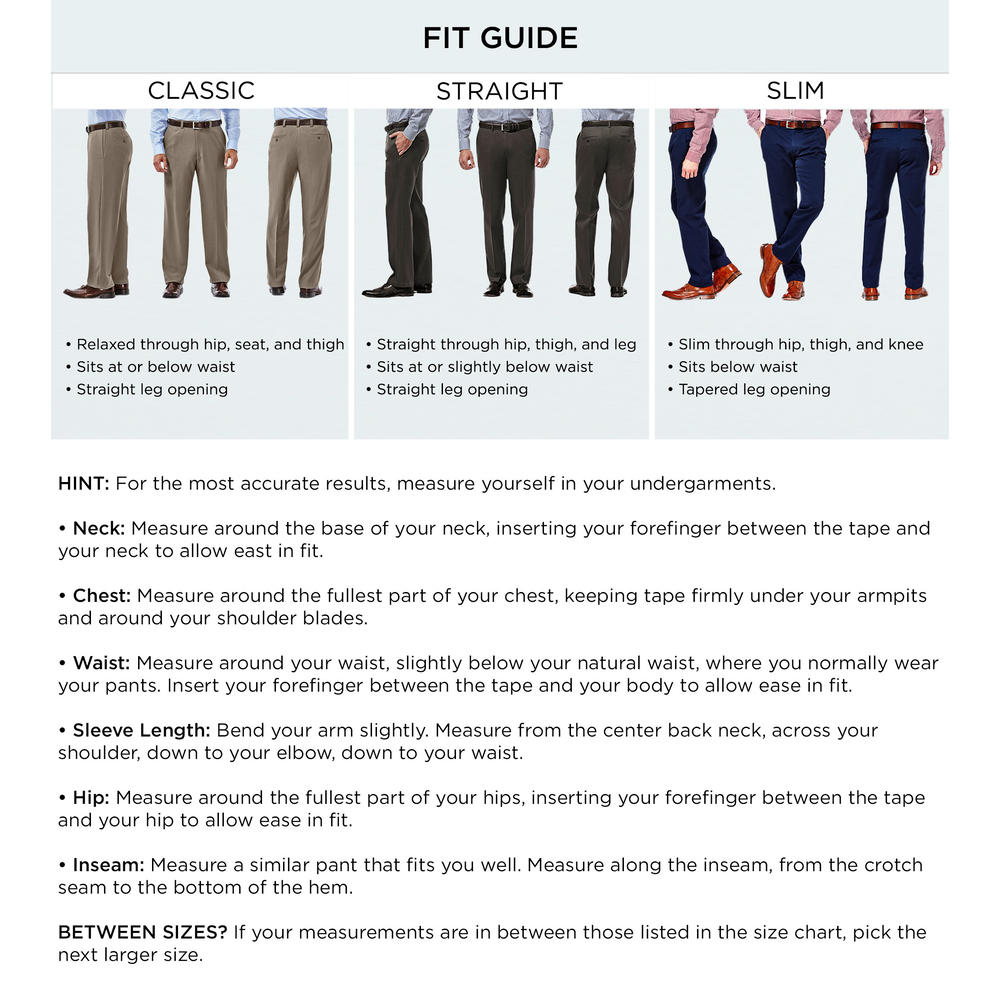 JM Haggar Men's 4 Way Stretch Flat Front Suit Separate Pant Slim Fit ...