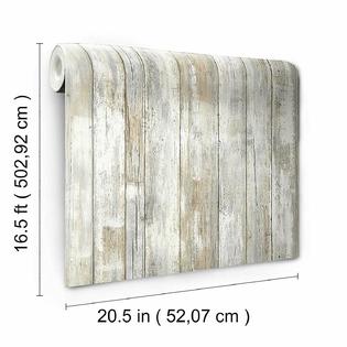 Roommates Distressed Wood Peel And Stick Wallpaper Rustic Wood