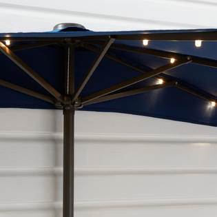 Better Homes Gardens Ht2321 Navy Half Round Patio Umbrella 7