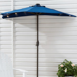 Better Homes Gardens Ht2321 Navy Half Round Patio Umbrella 7
