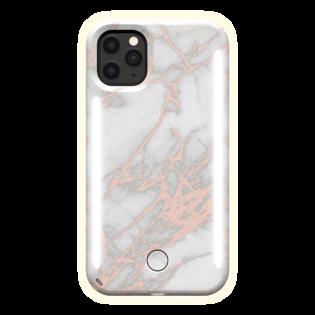 Case Mate Lm Lumee Duo Metallic Marble White Iphone 11 Pro Max Case Rose Metallic White