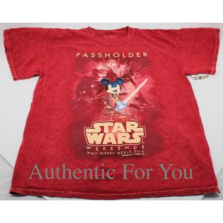 Disney New 15 Disney Star Wars Weekends Passholder Jedi Mickey Red T Shirt All Sizes Disney New 15 Disney Star Wars Weekends Passholder Jedi Mickey Red T Shirt All Sizes