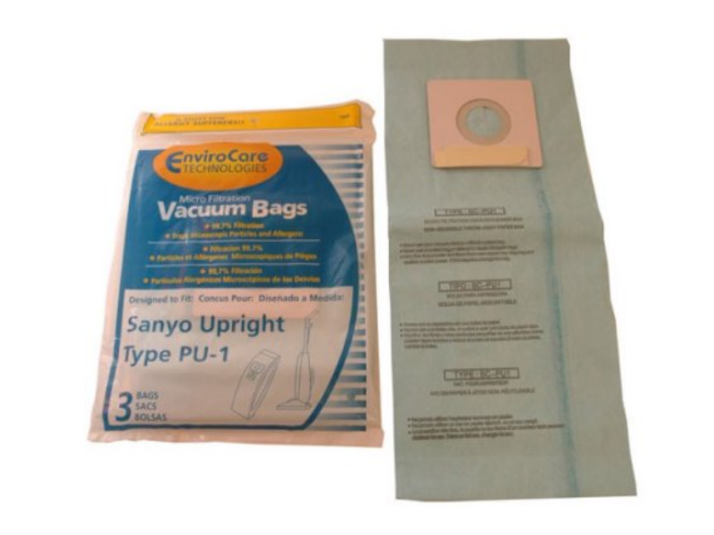 Sanyo [63 Bags] Sanyo Style PU-1 SC-PU1 Upright Vacuum Bags Micro Allergen Filtration 160 Type