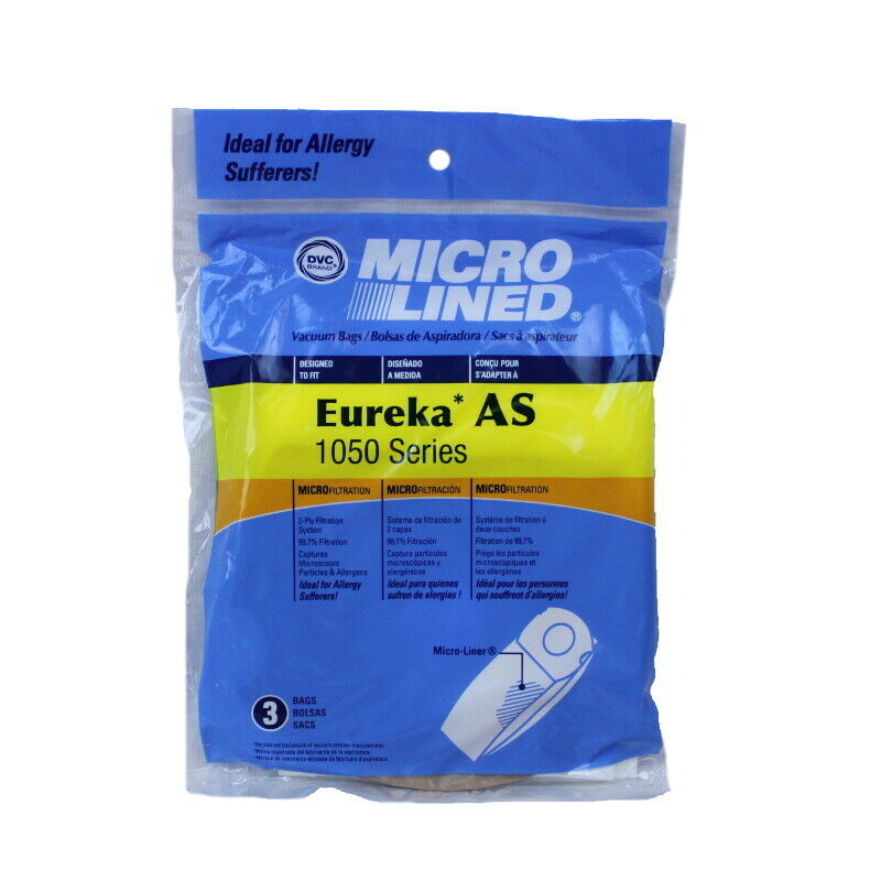 DVC [45 Bags] Eureka Style AS 1050 Micro Allergen Vacuum Cleaner Bags by DVC Made in USA