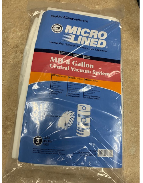 DVC [36 Bags] Modern Day 8 Gallon Micro Allergen Vacuum Cleaner Bags by DVC Made in USA