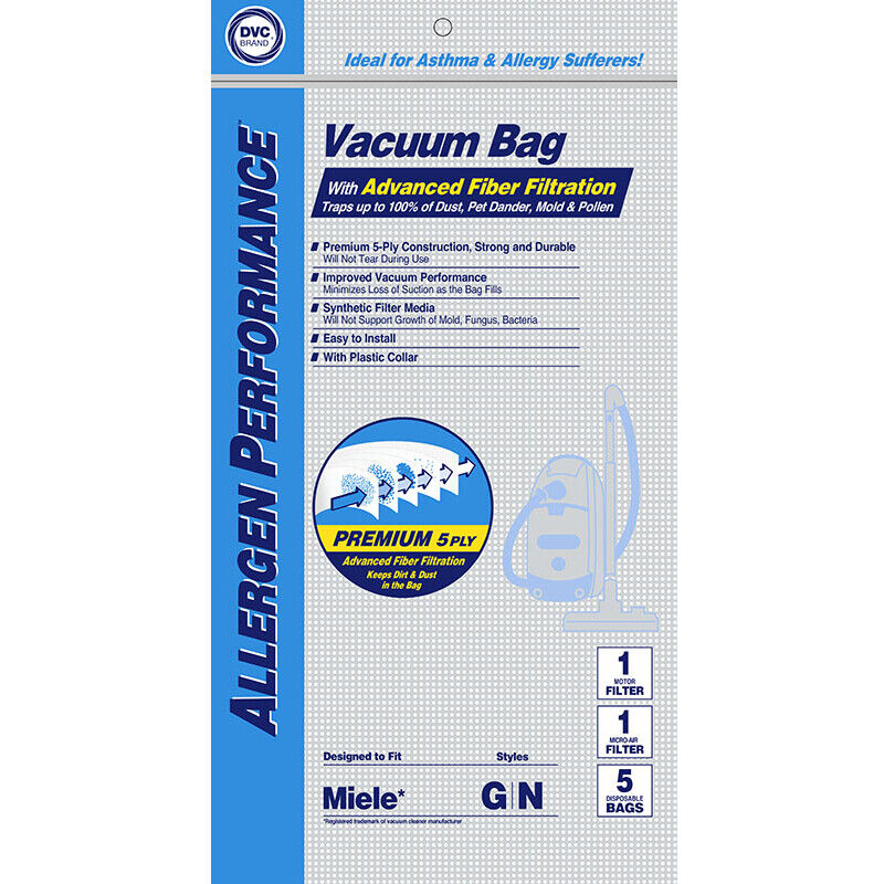 DVC [50 Bags] Meile Type GN 7189520 HEPA Vacuum Cleaner Bags DVC Made In USA