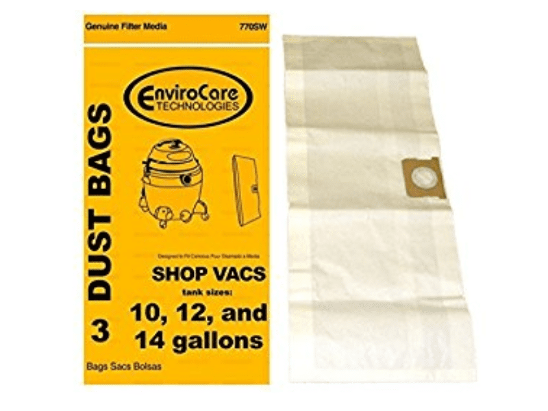 Envirocare [2 Loose Bags] Shop Vacuum Vac Cleaner Dust Bags 10, 12, 14 Gallon Type 9066200, 770SW, 9066200