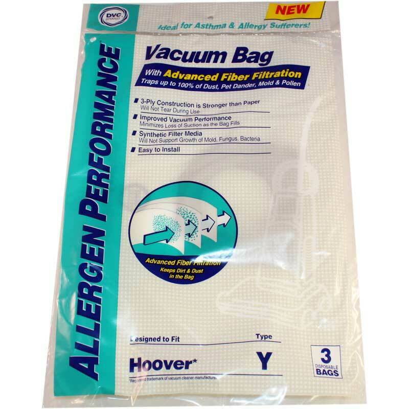 DVC [300 Bags] Hoover Style Y Synthetic HEPA Vacuum Cleaner Bags by DVC Made in USA