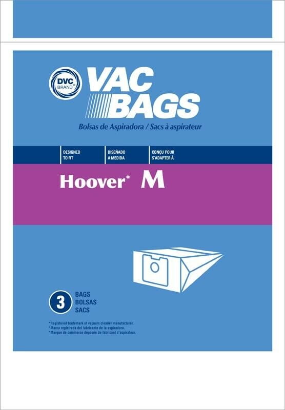 DVC [75 Bags] Hoover Style M Vacuum Cleaner Bags by DVC Made in USA