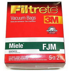 3M [25 Bags + 10 Filters] Miele Style F J M Vacuum Bags Type Cloth Fiber Anti Allergen Filtration by 3M