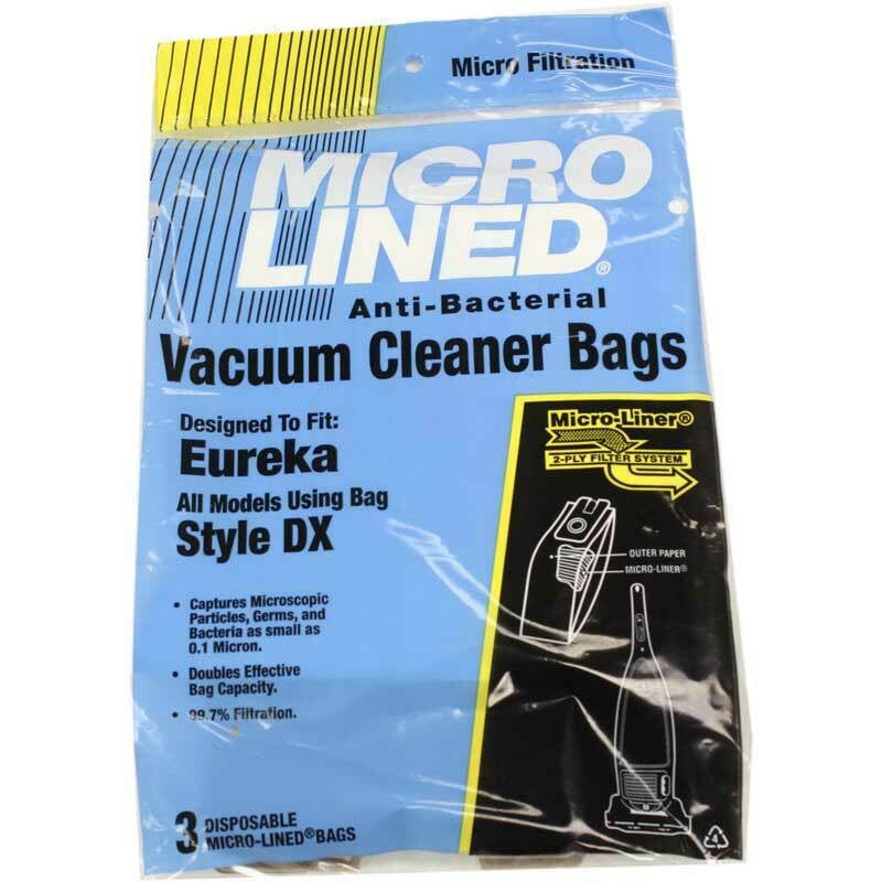 DVC [300 Bags] Eureka Style DX Micro Allergen Vacuum Cleaner Bags by DVC Made in USA