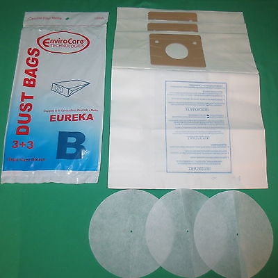 Eureka [63 Bags + 63 Filters] Eureka Sanitaire Style B & S Vacuum Cleaner Bags + Filters 52329, 1700, 3700 Vac