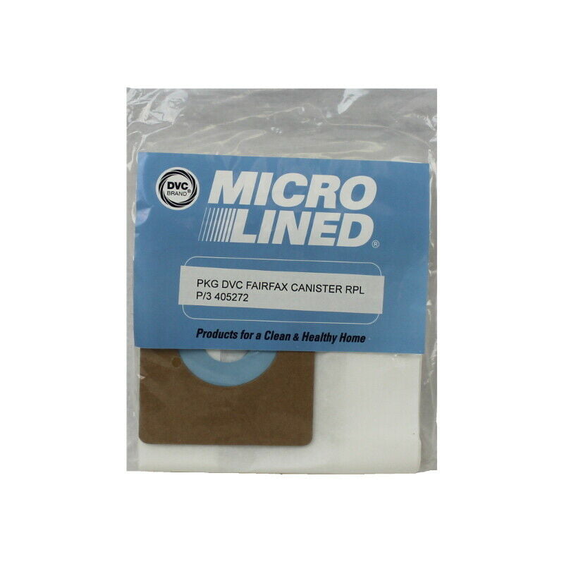 DVC [36 Bags] Fairfax Canister Micro Allergen Vacuum Cleaner Bags by DVC Made in USA