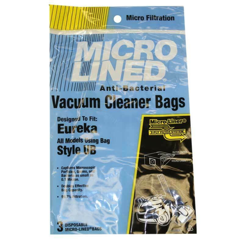 DVC [45 Bags] Eureka Style UB 61240 Micro Allergen Vacuum Cleaner Bags by DVC Made in USA