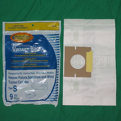 Hoover [6 Bags] Hoover Style S Vac Bags Micro Lined Allergen Filtration Type Vac Windtunnel