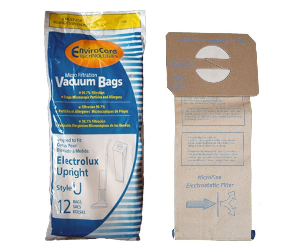 Envirocare 36 Electrolux Upright Style U Allergy Vacuum bags Aerus, Epic, Prolux, Discovery, Genesis, Lux Vacuum Cleaners, 2500, 3500, 4000