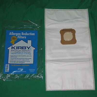 Kirby [4 Loose Bags] Genuine Kirby Vac Generation G3 4 5 6 Cloth HEPA Micron Magic Vacuum Bag 204803G