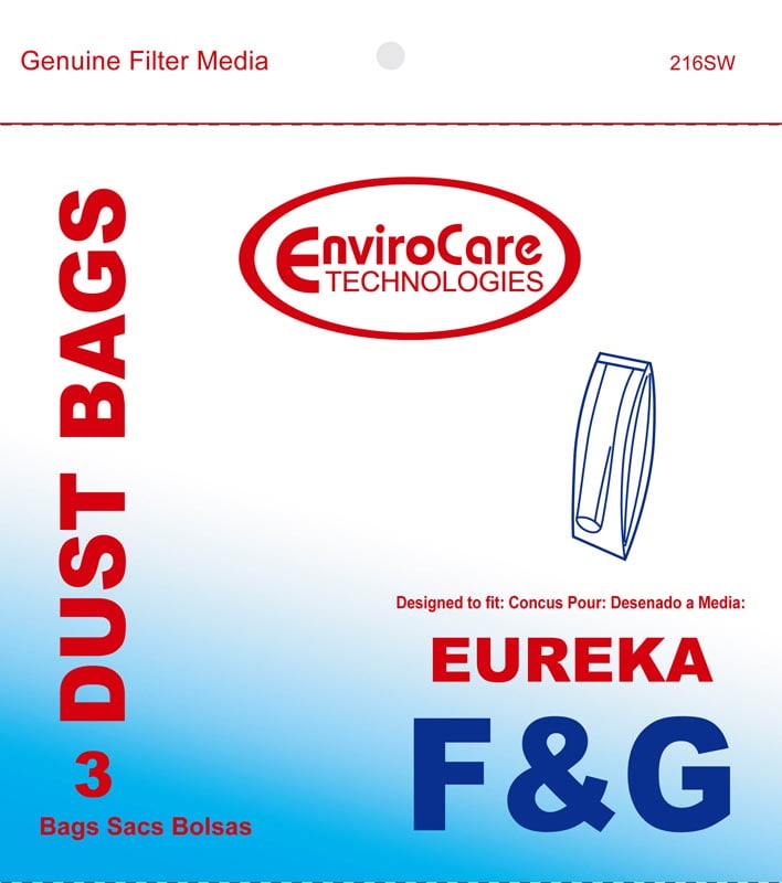 Eureka 3PK, EUREKA F&G-2 PLY UPRIGHT, PAPER BAGS, 216SW
