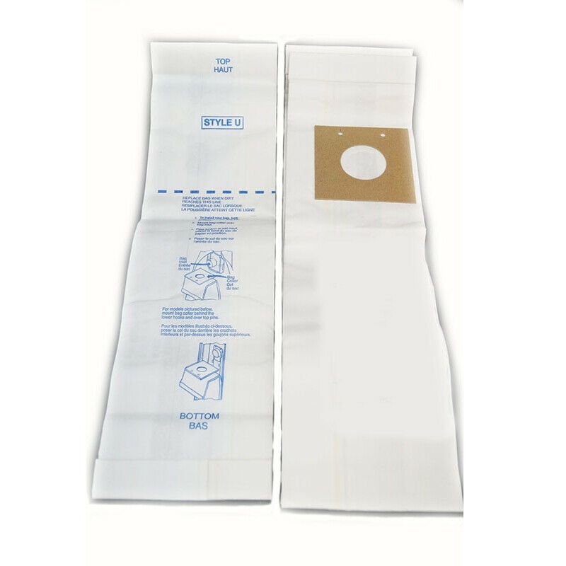 DVC [6 Bags] Eureka Style U Bravo Upright Vacuum Cleaner Bags by DVC Made in USA