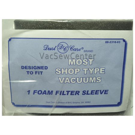 Dixon Ticonderoga Shop Vac Foam Filter Over Motor Cage, Fits: most Shop Vacs, Dust Care Replacement Brand, designed to fit Shop Vac type Vacuum Cl