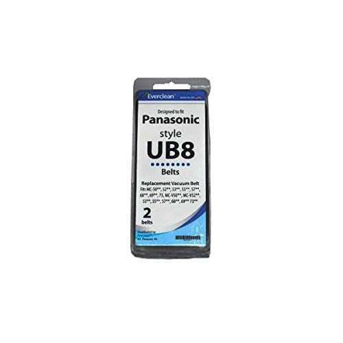Top Vacuum Parts Panasonic UB8, 5700, 6000 Series Vacuum Cleaner Everclean 2 Belt (Pack 1) // 60-3114-04
