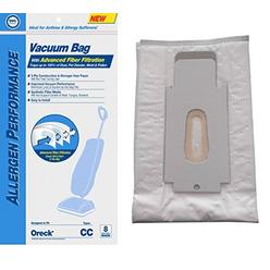 Electric Vac LLC DVC Type CC HEPA Cloth Upright Filter Bags Designed to fit Oreck Vacuum With Act