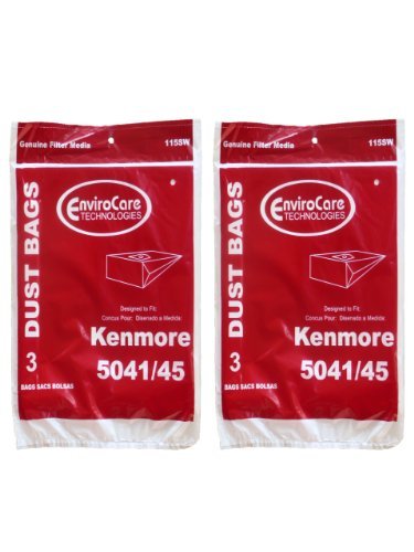 Envirocare 6 Kenmore #20-5045 Type H Canister Vacuum Cleaner Bag Model 203040 24025 23040 2