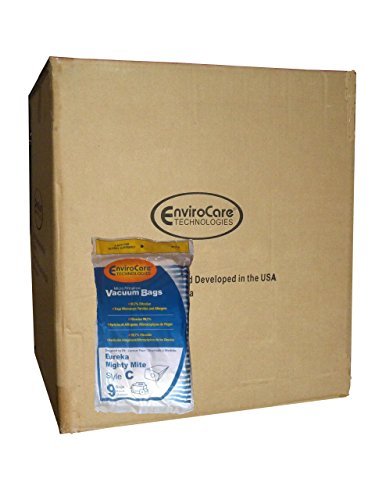 Envirocare 1 Case (25 Pkgs) Eureka C VIP920 Allergy Canister Vacuum Bags