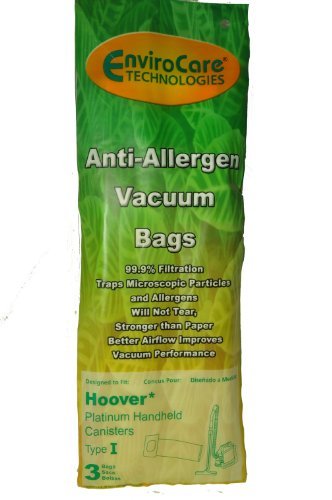 Envirocare Hoover Type I Vacuum Bags for Platinum Hand Held