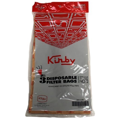 Electric Vac LLC Kirby Paper Bag, Style 2 Heritage 1hd 3pk Oval Opening. Long Axis Verticaly Orie