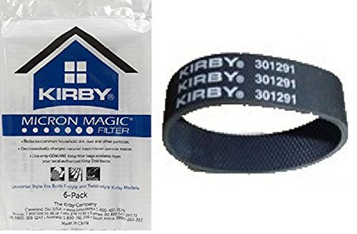 Electric Vac LLC Kirby Part#204808 - Genuine Kirby Style F HEPA Filtration Vacuum Bags for ALL Se