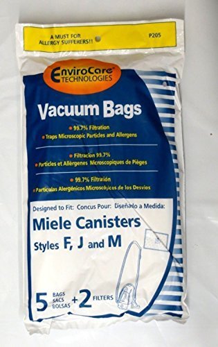 Electric Vac LLC For MIELE Vacuums F J M (50 Bags & 20 Filters)