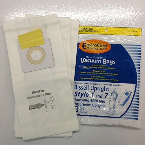 Bissell Vacuum Cleaner Bags Bissell Upright Style 1 & 7 Samsung 5000 and 7000 Series 3 p