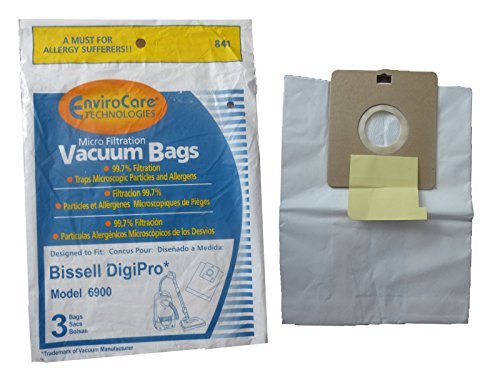 Envirocare 3 EnviroCare Replacement Vacuum Bag for Type 32115 Bissell Digi-Pro Allergy Vacu