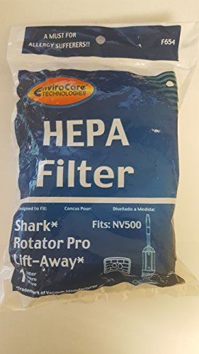 Electric Vac LLC EnviroCare Shark Rotator Pro Lift-Away NV500 Hepa Filter Fits Shark Rotator Pro