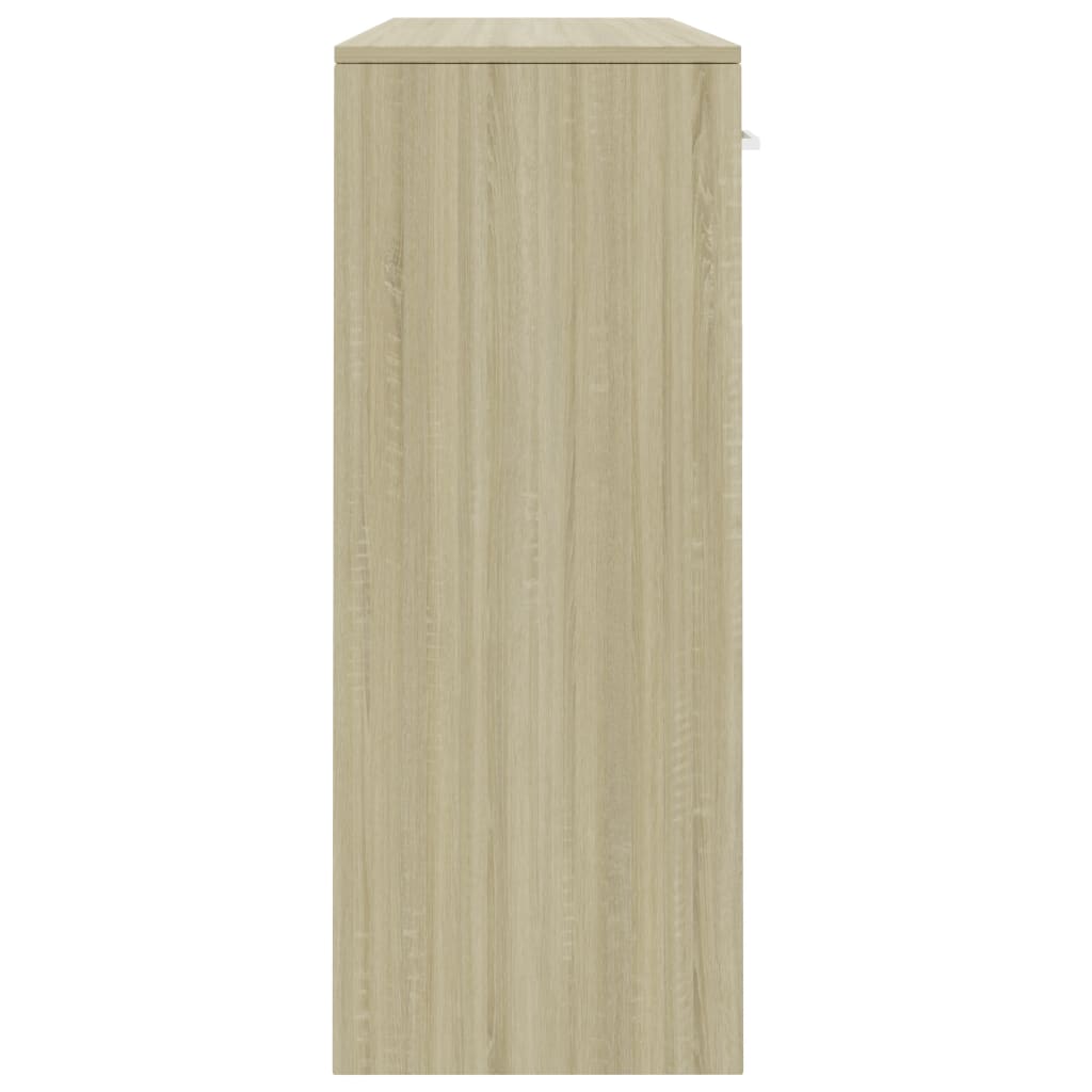 vidaXL Sideboard Sonoma Oak 43.3"x11.8"x29.5" Engineered Wood