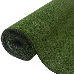 vidaXL Artificial Grass 4.9'x49.2'/0.3-0.4" Green"