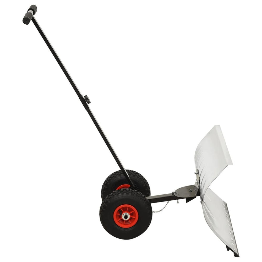 vidaXL Manual Snow Shovel with Wheels