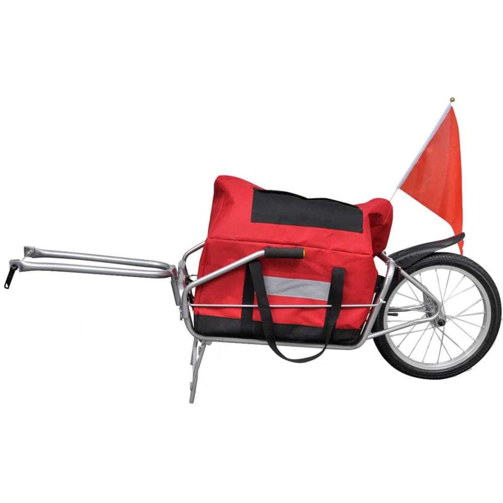 vidaXL Bicycle Cargo Trailer One-wheel with Storage Bag