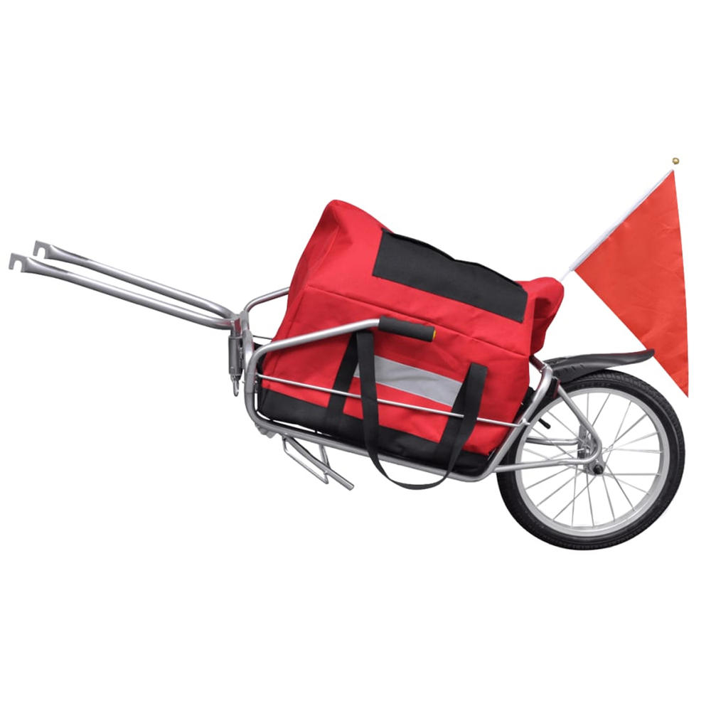 vidaXL Bicycle Cargo Trailer One-wheel with Storage Bag
