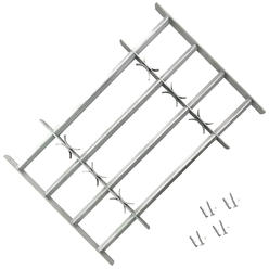 vidaXL Adjustable Security Grille for Windows with 4 Crossbars 19.7"-25.6"