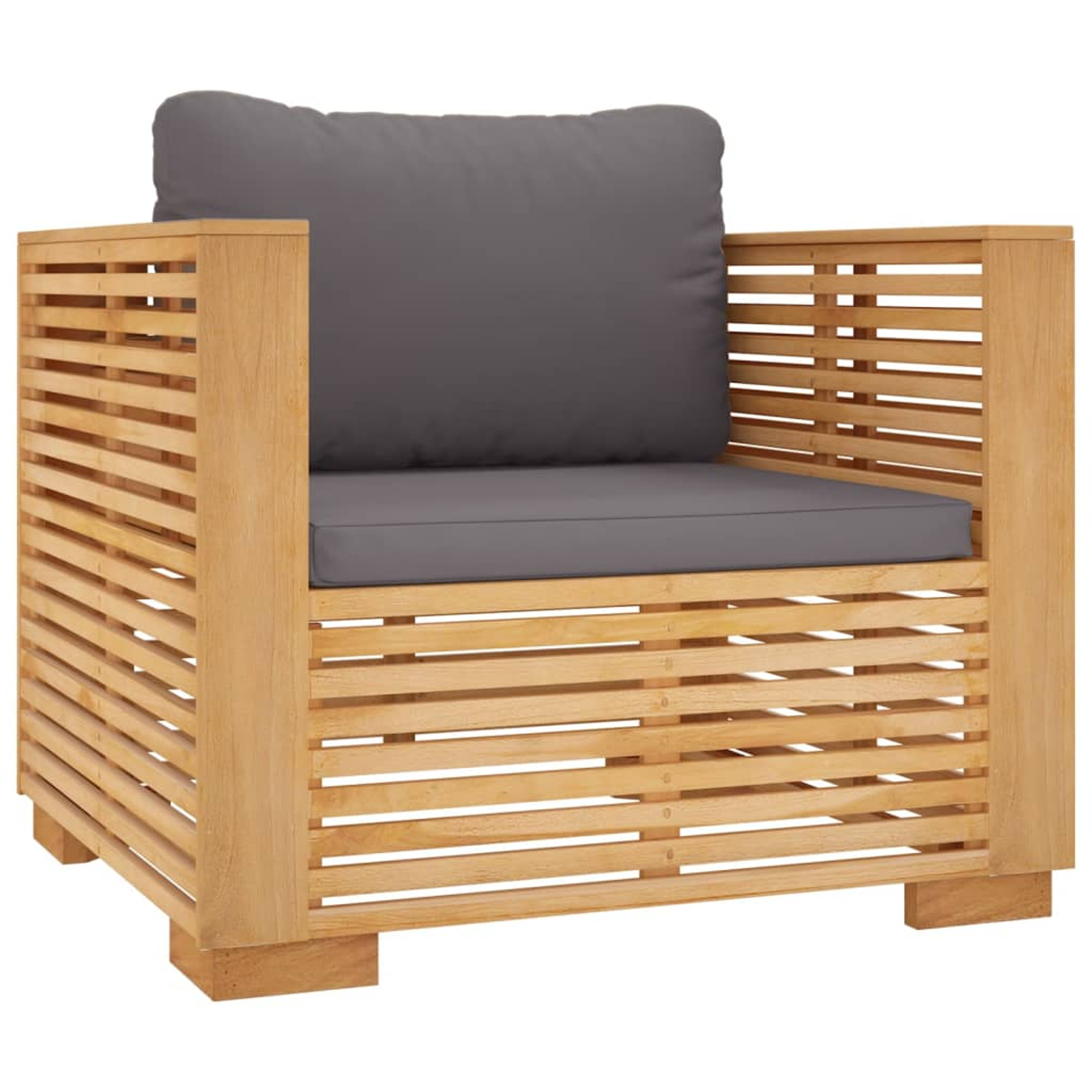 vidaXL 8 Piece Patio Lounge Set with Cushions Solid Wood Teak