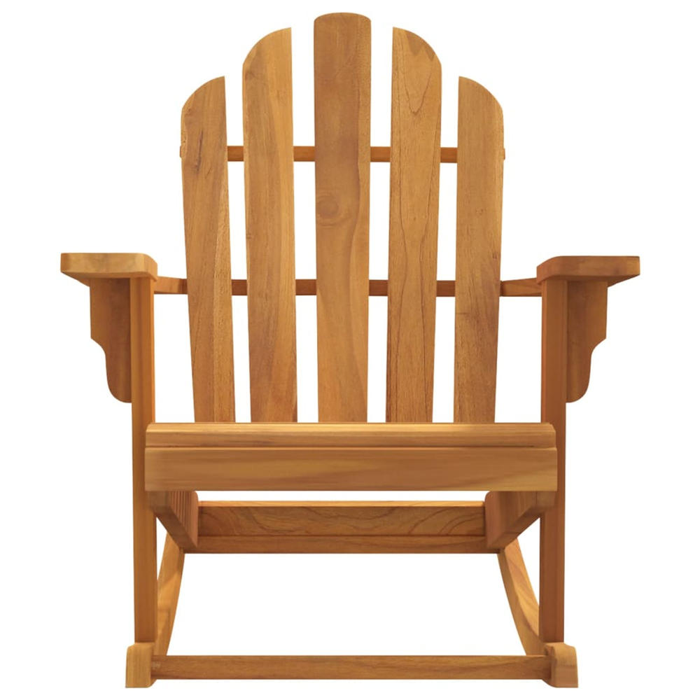 vidaXL Patio Adirondack Rocking Chair 31.1"x39.4"x40.6" Solid Wood Teak
